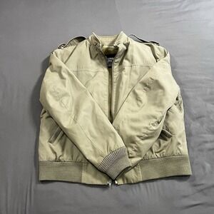 Men's 44 Regular Vintage London Fog Full Zip Jacket With Removable Liner Brown